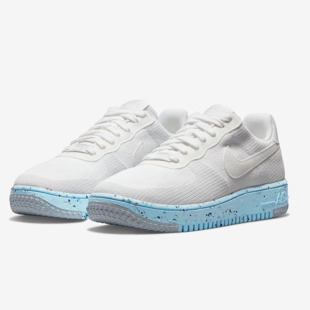 🌾 Nike Air Force One Crater‎ White and Blue